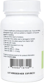 Koncentrated K - 30.5 mg de Vitaminas K y 2 mg de Astaxantina, 60 Cápsulas