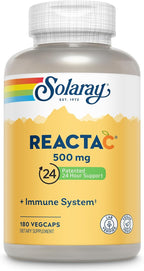 SOLARAY Reacta-C - Vitamina C de 500 mg con Bioflavonoides - 120 Cápsulas