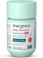 True Grace Multivitamínico Diario Mujeres 50+ - 60 Comprimidos - Vegano, Sin Gluten Ni Soja