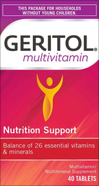 Geritol Multivitamínico y Mineral - 40 Comprimidos (Paquete de 3)
