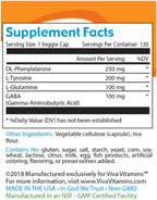Viva Vitamins PMA Positive Mental Attitude - Suplemento para el Estado de Ánimo (60 Cápsulas)