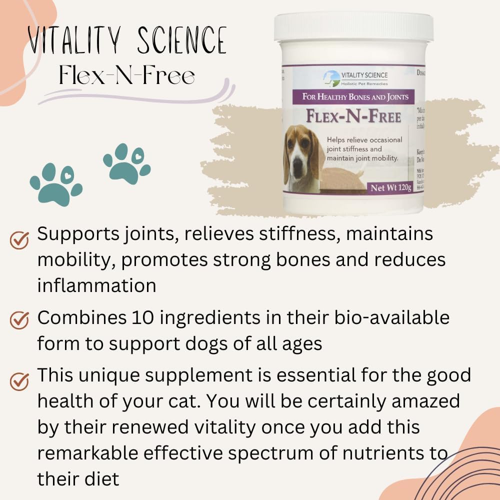 Vitality Science Flex N Free para Perros, 120g