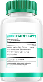 Vertigenics Suplemento Cerebral – Fórmula Natural Máxima Fuerza para Memoria y Concentración (5 Envases – 300 Cápsulas)