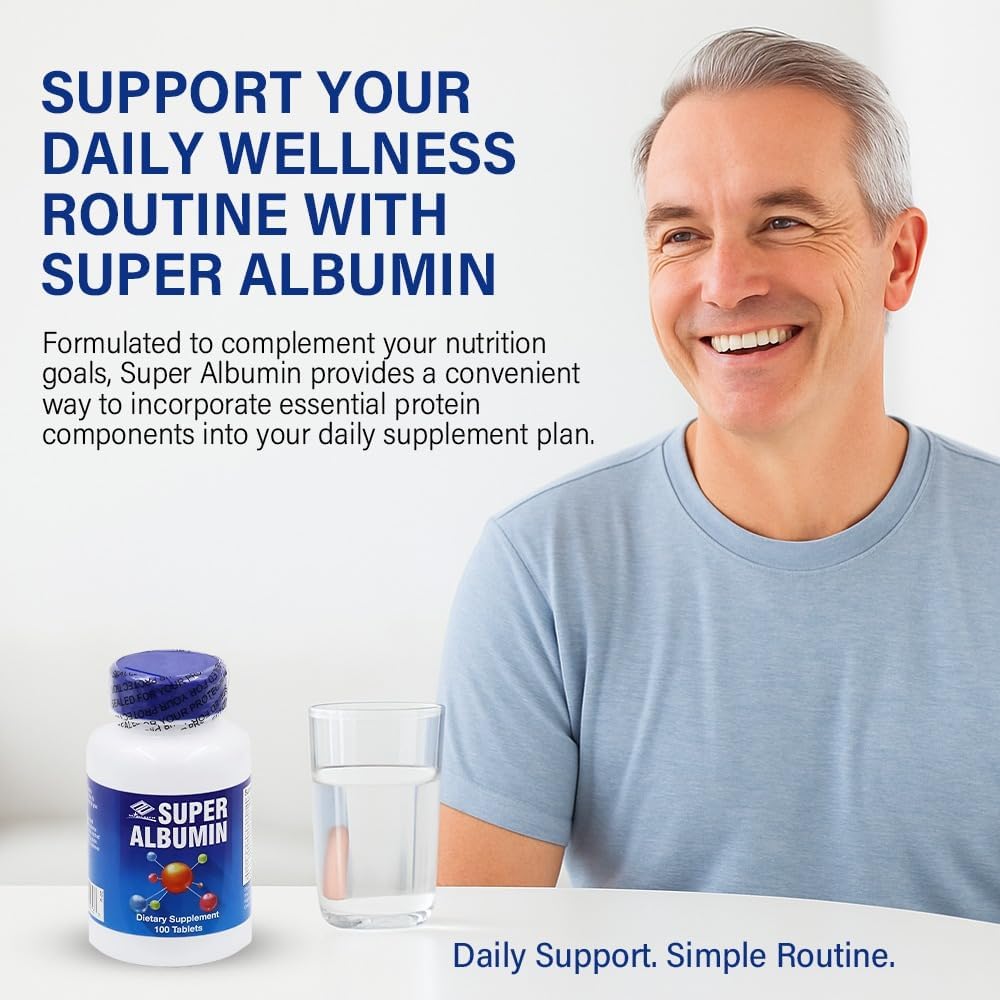 Nu-Health Super Albumin Hydrolyzed Protein & Amino Tablets, Tissue Repair – Image 2