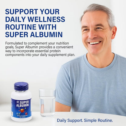 Nu-Health Super Albumin Hydrolyzed Protein & Amino Tablets, Tissue Repair – Image 2