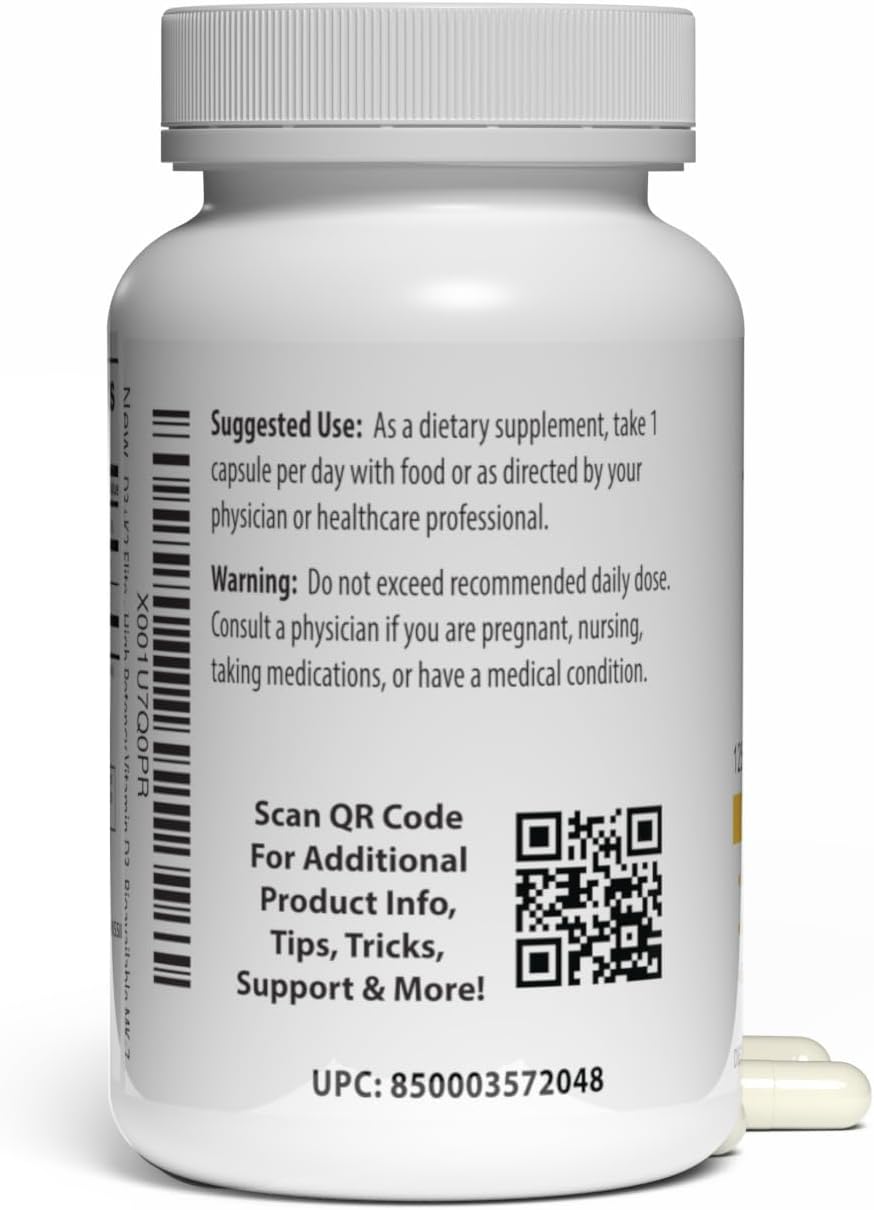Pro Formulations MD D3 + K2 Elite – Vitamina D3 + Vitamina K2 – 60 Días – Alta Potencia, MK-7 Biodisponible