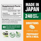 LABO Nutrition Liposomal Vitamin D3 - 1000 IU Vegano, 240 Cápsulas