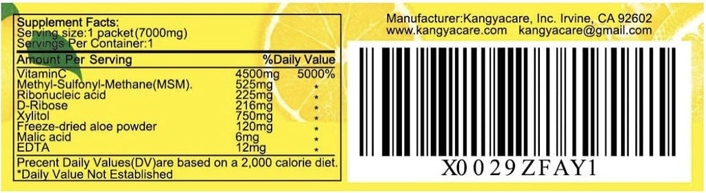 Active C - 40 Paquetes - Dosis Única - 7000mg - Polvo de Vitamina C de Alta Potencia - Apoyo Inmunológico y Protección Antioxidante - Absorción Mejorada, pH Neutro
