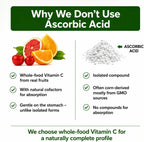 Vitamina C Natural de Acerola Orgánica - Alta Absorción - con Ajo, Jengibre y Bioflavonoides Cítricos - Apoyo al Sistema Inmunitario y Colágeno - Vitaminas para la Piel Antienvejecimiento