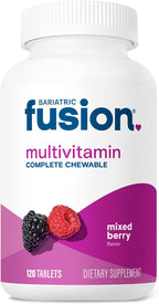 Bariatric Fusion Multivitamínico con Hierro - 120 Comprimidos Masticables - Sabor Berry Mixto