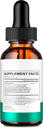 Gluco Tonic Drops - Fórmula Líquida de Apoyo Sanguíneo, Alta Potencia, 1 Pack