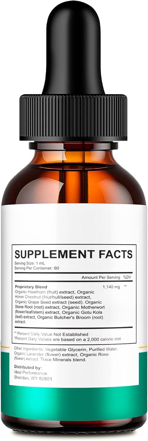 Gluco Tonic Drops - Fórmula Líquida de Apoyo Sanguíneo, Alta Potencia, 1 Pack