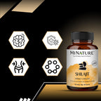 Shilajit Cápsulas 1000 mg con Ácido Fúlvico - 180 Cápsulas Vegetarianas - mi Nature