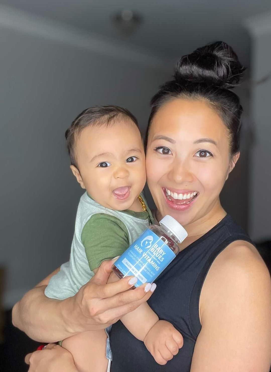 Baby Blues Vitaminas Postparto para la Caída del Cabello, Gomitas con Biotina y Colágeno, 180 unidades (Suministro para 3 Meses)