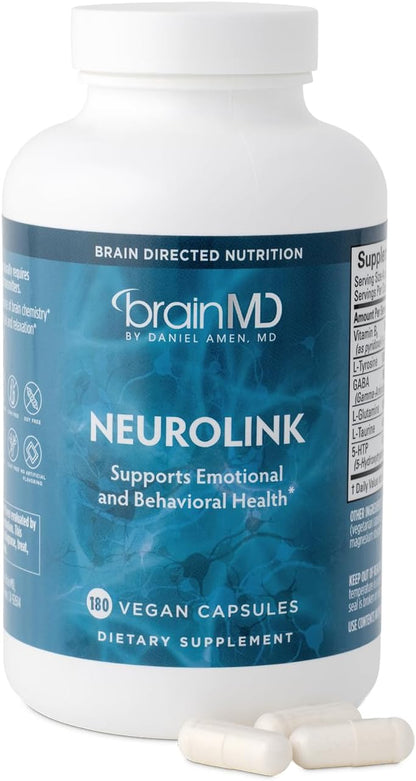 NeuroLink BRAINMD - 180 Cápsulas - Complemento para la Función Cerebral – Image 1