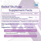 Nootropics Depot Baikal Skullcap Extract Tablets 250mg - 120 Comprimidos