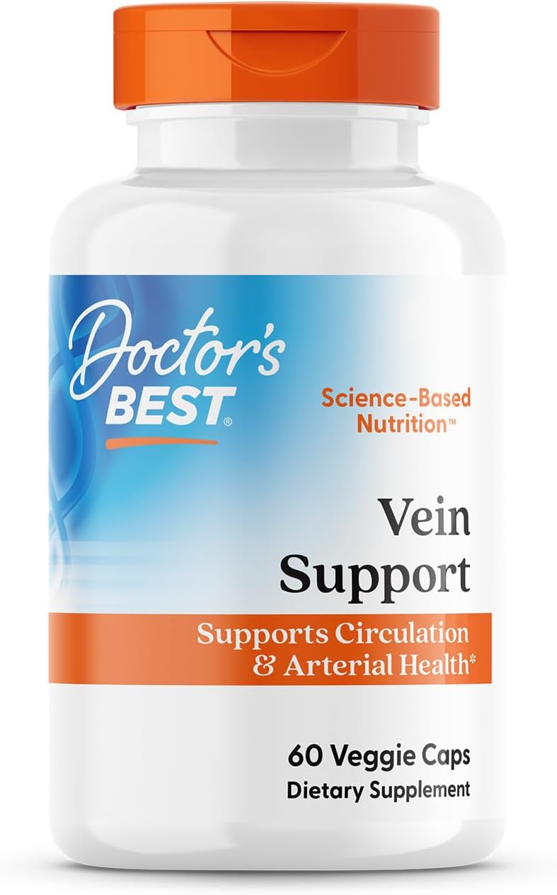 Doctor's Best Suplemento para Venas con Diosmin y Hesperidina - 60 Cápsulas Veganas