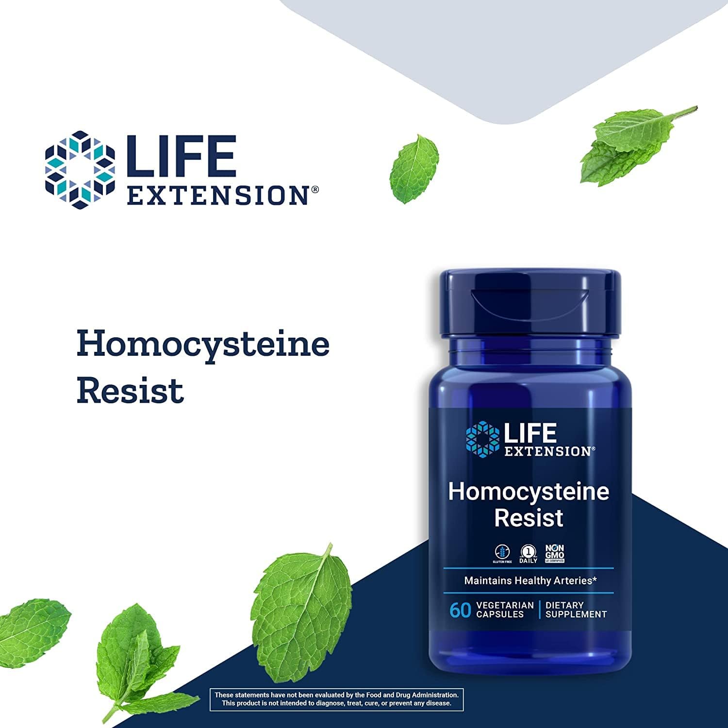 Life Extension Homocysteine Resist, 120 Cápsulas Vegetarianas (Pack de 2)