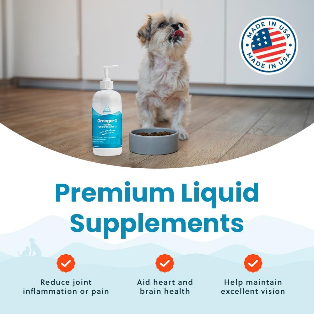 Wild-Caught Omega 3 Fish Oil for Dogs & Cats - 473 ml