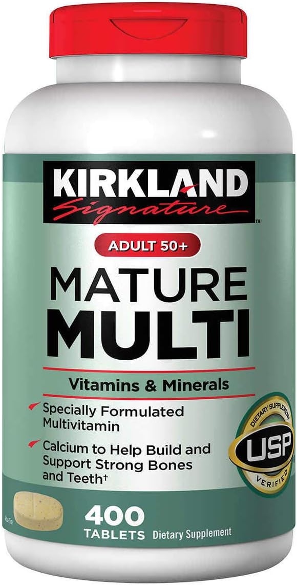 Kirkland Signature Multivitamínico Adultos 50+ 400 Comprimidos (Pack de 3) – Image 1