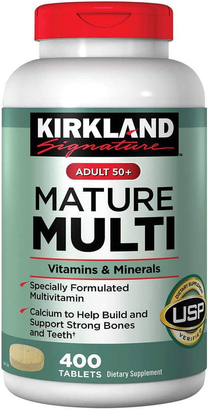 Kirkland Signature Multivitamínico Adultos 50+ 400 Comprimidos (Pack de 3) – Image 1