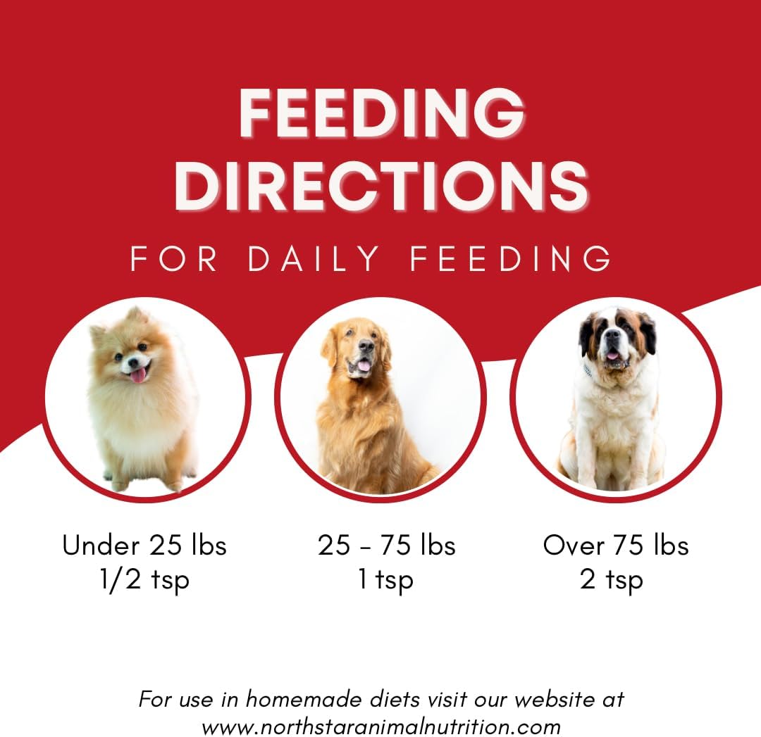 North Star Animal Nutrition - Multivitamínico Completo para Perros en Polvo (227 g) con Vitaminas, Minerales, Prebióticos y Probióticos