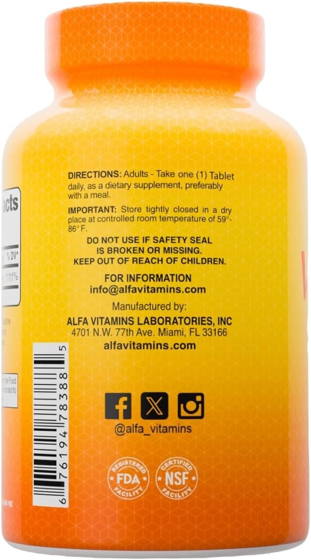 ALFA VITAMINS Vitamina C 1000 mg – 100 Comprimidos