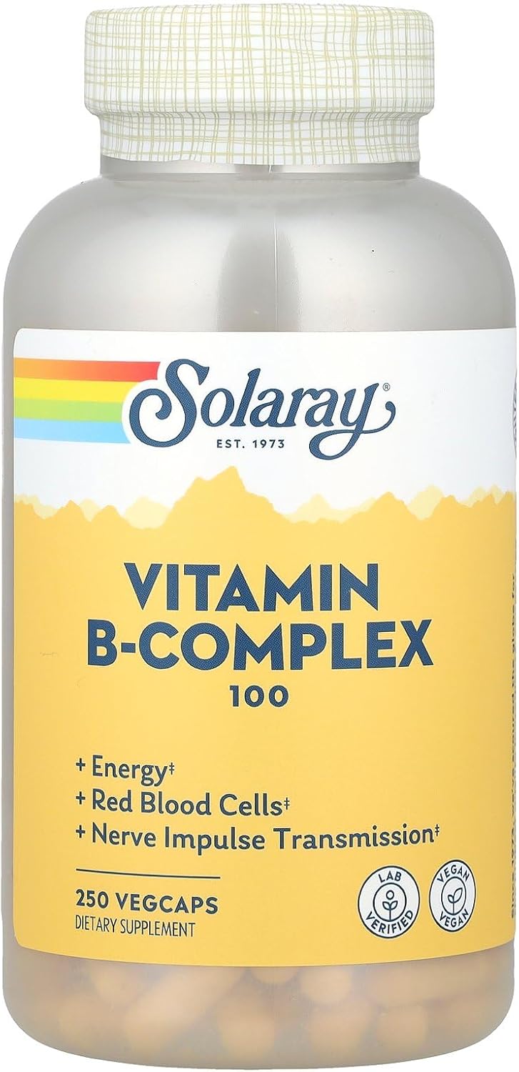 Solaray B-Complex 100 mg, 250 capsules
