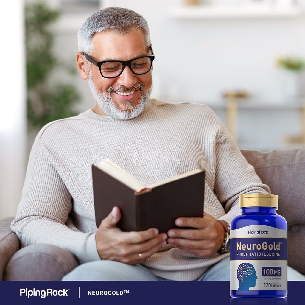 Piping Rock Fosfatidilserina 100mg | 120 Cápsulas Blandas | NeuroGold™