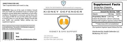Health Defender Kidney Support - Apoyo Renal para CKD y Salud Renal, 120 Cápsulas – Image 8