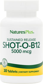 NaturesPlus Shot-O-B12 5000 mcg - 30 Comprimidos de Liberación Prolongada