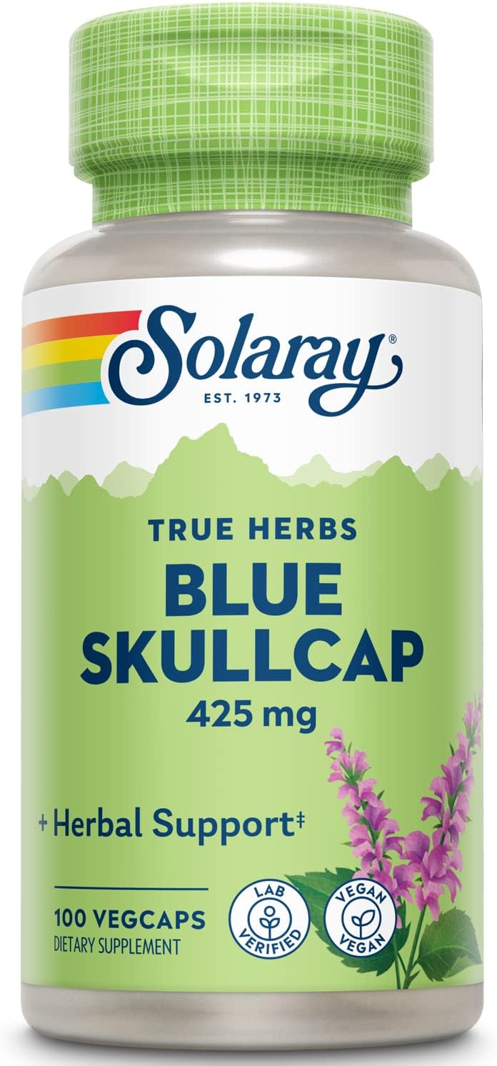Solaray Blue Skullcap - 425 mg Blue Skullcap Extract, 100 VegCaps