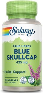 Solaray Blue Skullcap - 425 mg Blue Skullcap Extract, 100 VegCaps