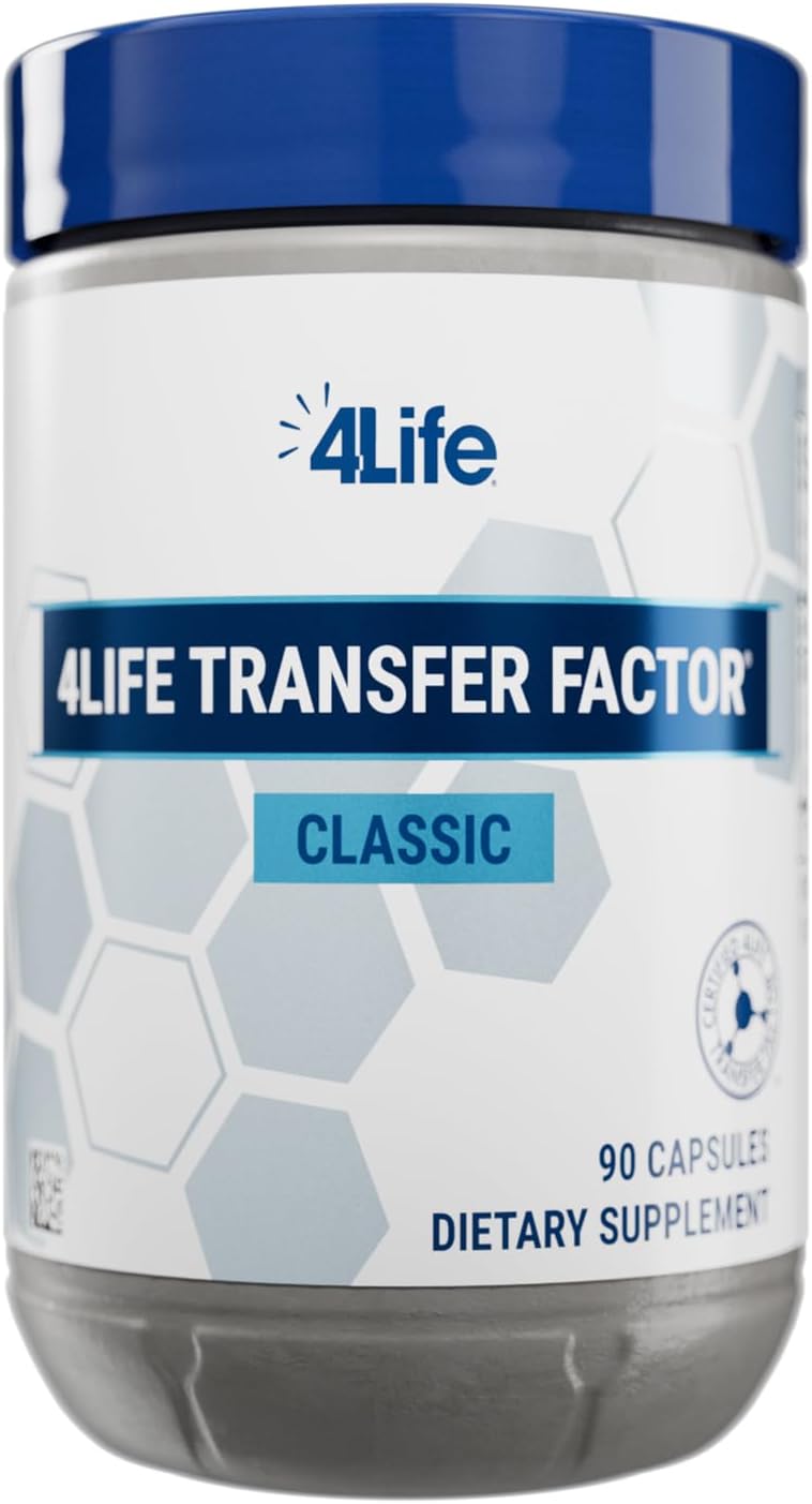 4Life Transfer Factor Classic - Apoyo Inmunológico con Calostro, 90 Cápsulas Vegetales
