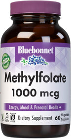 BlueBonnet Nutrition Metilfolato 1000 mcg - 60 Cápsulas Vegetales