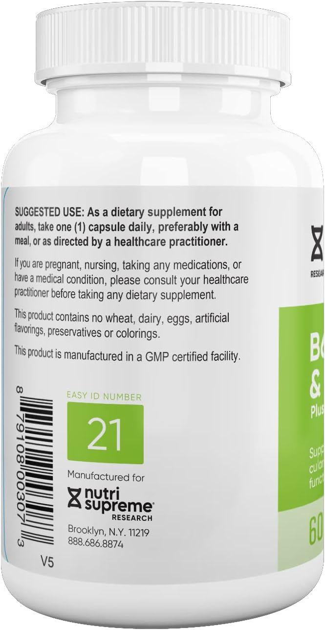 Nutri Supreme, Folato con B6 y B12, Ayuda a Mantener Niveles Normales de Homocisteína y Salud Cardiovascular, 60 Comprimidos, Certificado Kosher