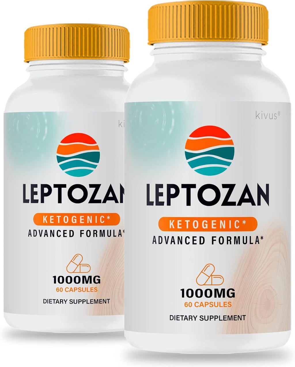 kivus Leptozan - Suplemento Dietético Cetogénico (Pack de 2, 120 Cápsulas)