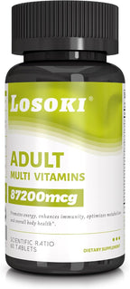 Losoki Multivitamínico Diario Completo - 60 Comprimidos para Hombres y Mujeres