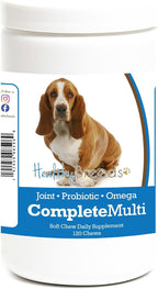 Healthy Breeds Basset Hound Multivitamínico Completo Masticable Blando – 120 unidades