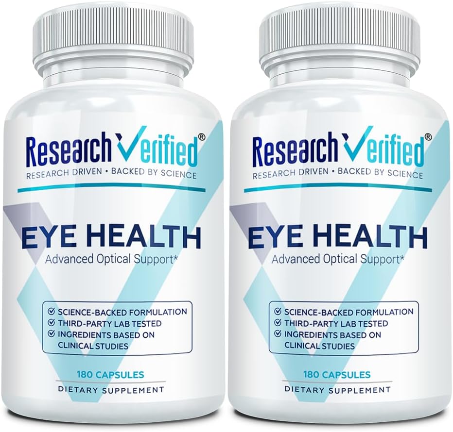 Research Verified Eye Health - Complejo para la Visión con Vitaminas A, B, C, E, Selenio y Quercetina - 60 Cápsulas