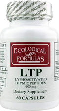 Ecological Formulas Péptidos Tímicos Lioactivados 600 mg, 60 Cápsulas