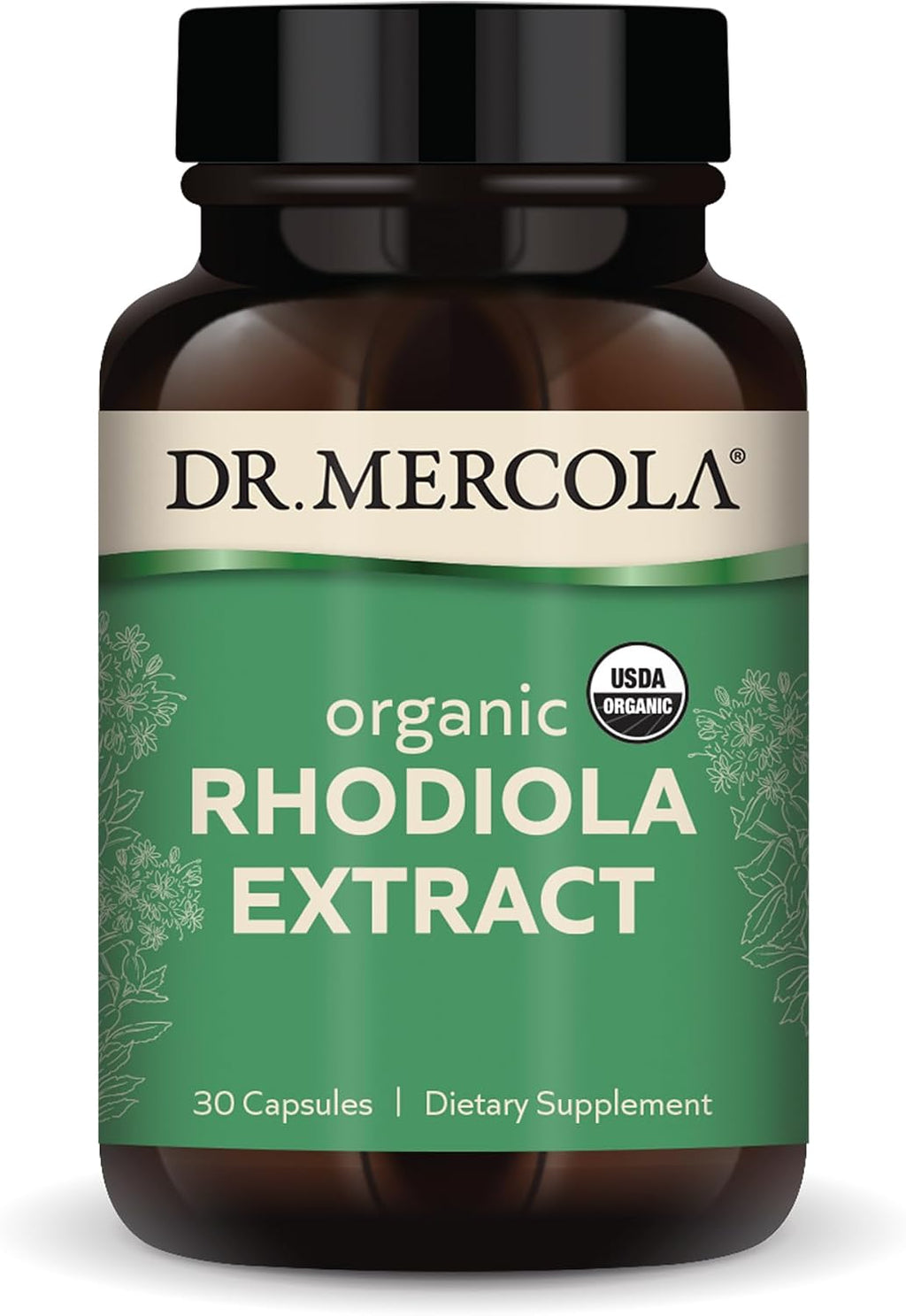 Extracto Orgánico de Rhodiola de Dr. Mercola - Apoyo Adaptogénico, Nervioso y Energético - 30 Cápsulas
