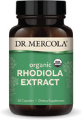 Extracto Orgánico de Rhodiola de Dr. Mercola - Apoyo Adaptogénico, Nervioso y Energético - 30 Cápsulas
