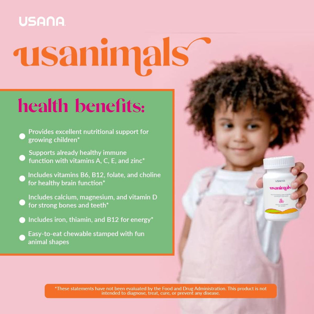 USANA Usanimals Multivitamínico para Niños - 56 comprimidos masticables