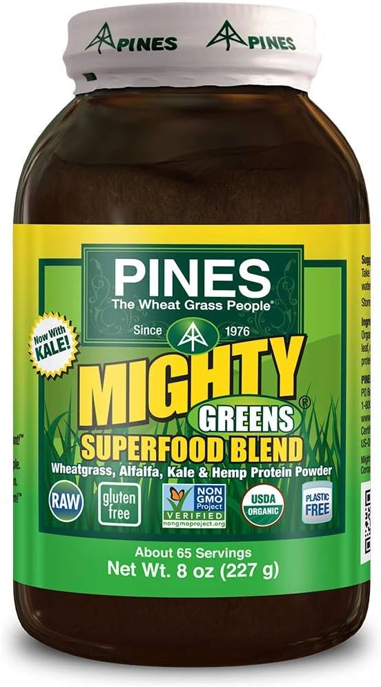 Pines Organic Mighty Greens Mezcla Superalimento, 227 g