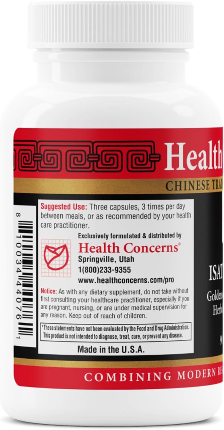 Health Concerns Isatis Gold - Complemento para las defensas naturales y las vías respiratorias - 90 Cápsulas