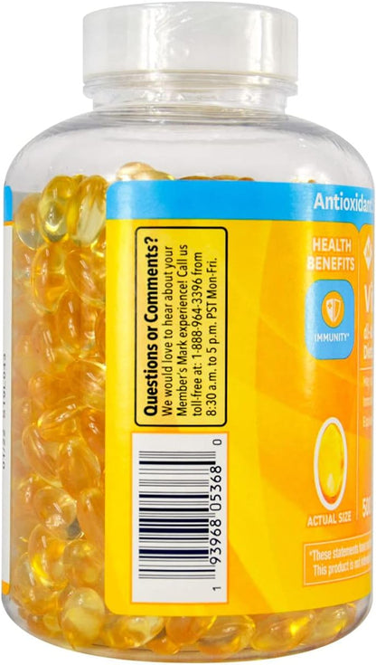 Member's Mark Vitamina E 180 mg, 500 Cápsulas – Image 2