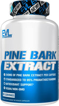 Evlution Nutrition Extracto de Corteza de Pino - 240 mg por Cápsula - 95% Proantocianidinas - Vegano y Sin OGM - 90 Cápsulas Vegetales
