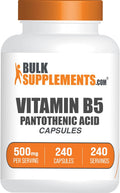 Vitamina B5 (Ácido Pantoténico) 500 mg - 240 Cápsulas