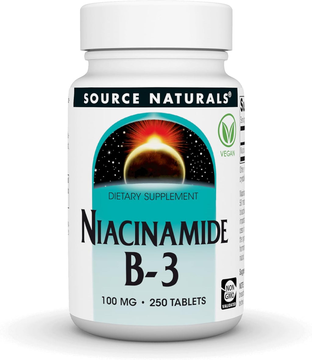 Source Naturals Niacinamida B-3, 100 mg, 250 comprimidos